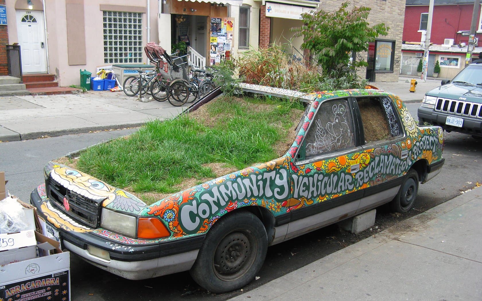 Green Plant Car