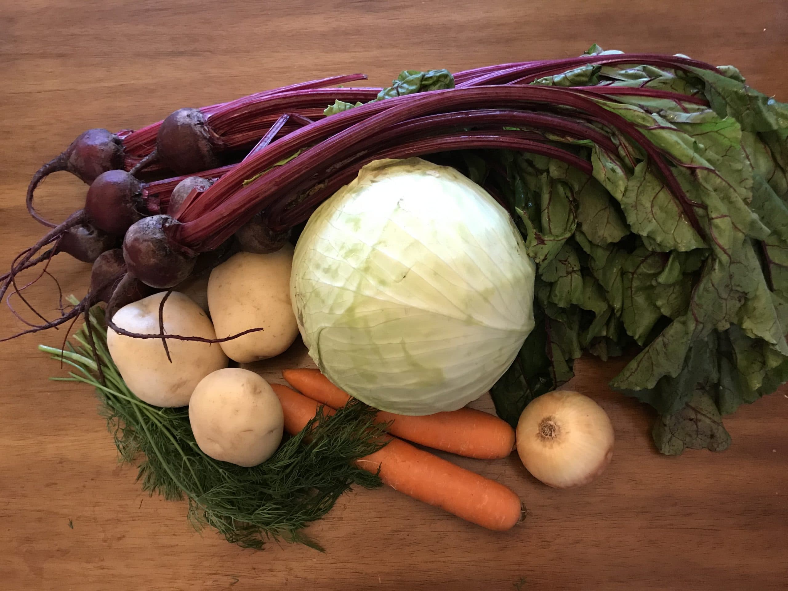 Veggies for Borscht
