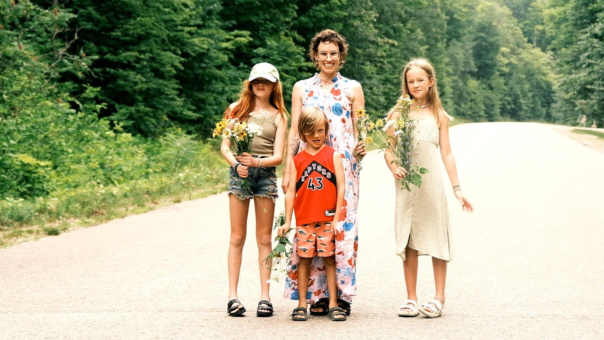 family outdoors