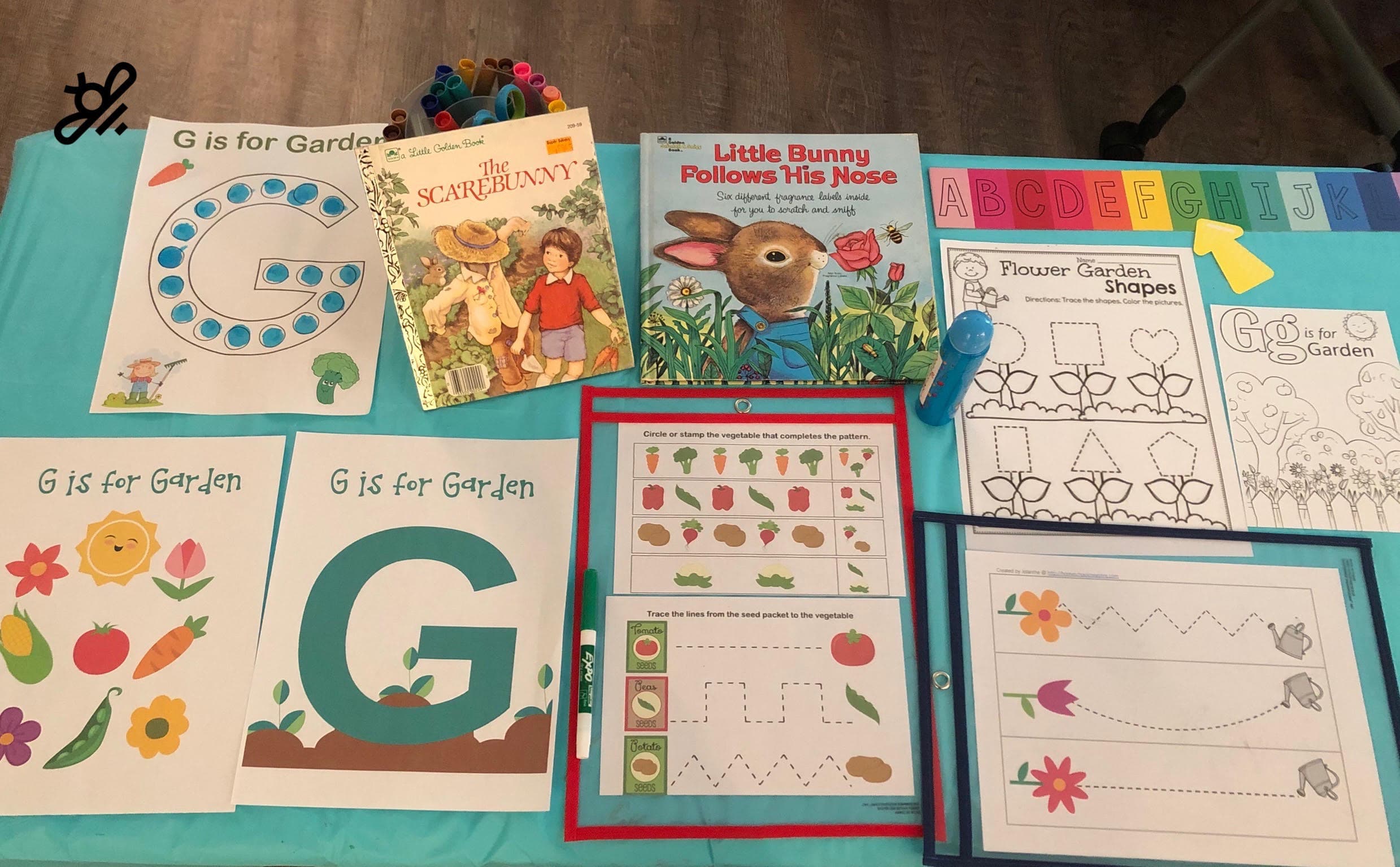 G is for Garden table